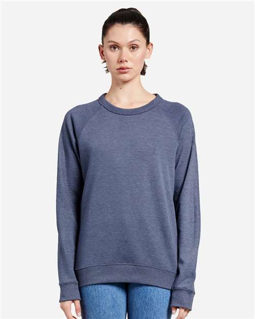 Unisex French Terry Crewneck Sweatshirt - Heather Denim