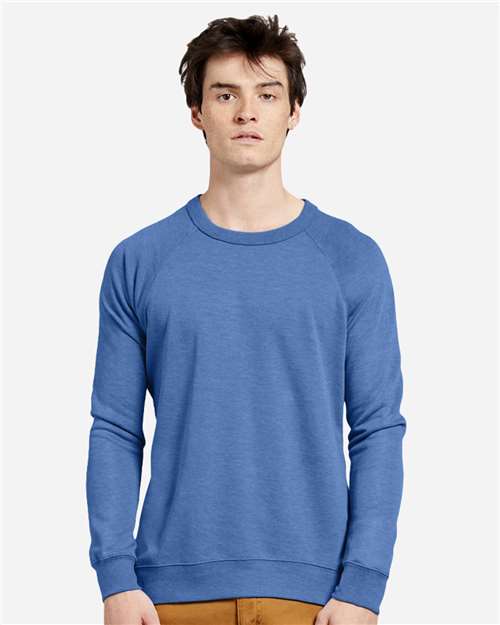 Unisex French Terry Crewneck Sweatshirt - Heather Royal