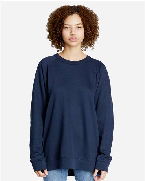 Unisex French Terry Crewneck Sweatshirt - Navy