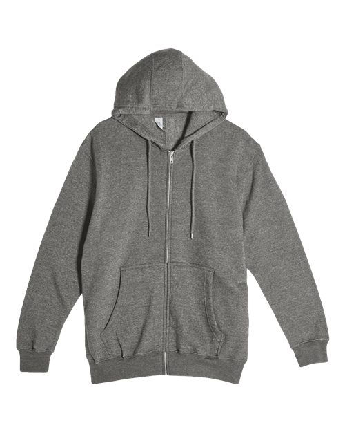 Unisex Premium Full-Zip Hooded Sweatshirt - Charcoal Heather