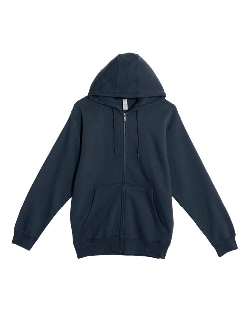 Unisex Premium Full-Zip Hooded Sweatshirt - Navy