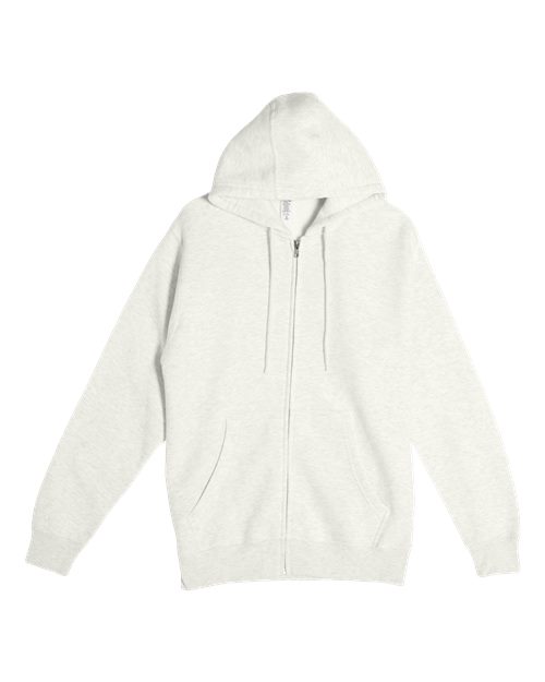 Unisex Premium Full-Zip Hooded Sweatshirt - Oatmeal Heather