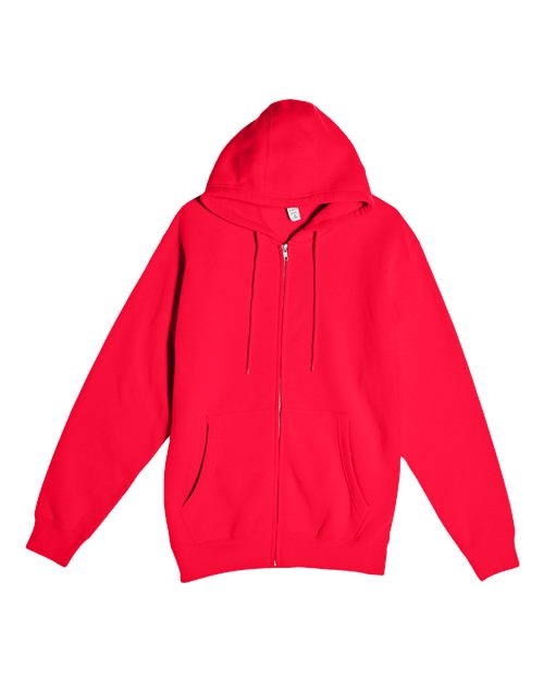 Unisex Premium Full-Zip Hooded Sweatshirt - Red