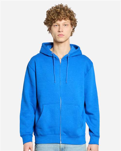 Unisex Premium Full-Zip Hooded Sweatshirt - Royal