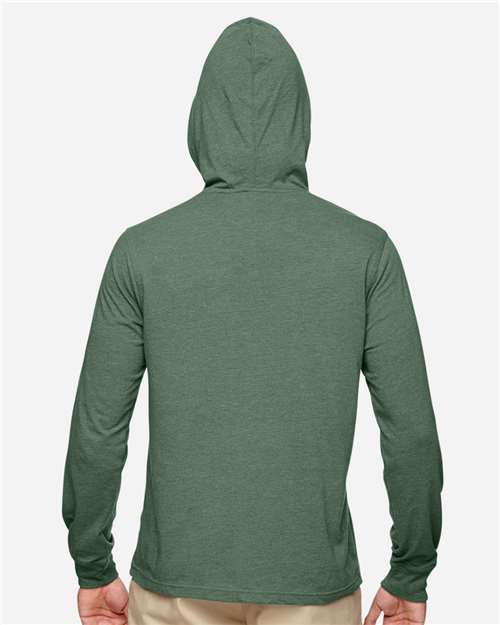 Unisex Eco Jersey Pullover Hooded Long Sleeve T-Shirt - Asparagus