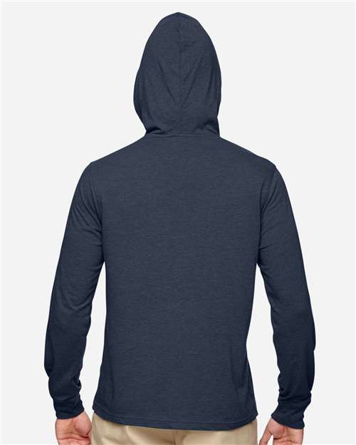 Unisex Eco Jersey Pullover Hooded Long Sleeve T-Shirt - Water