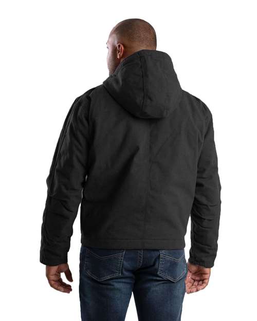 Men's Tall Heritage Duck Hooded Jacket - Black
