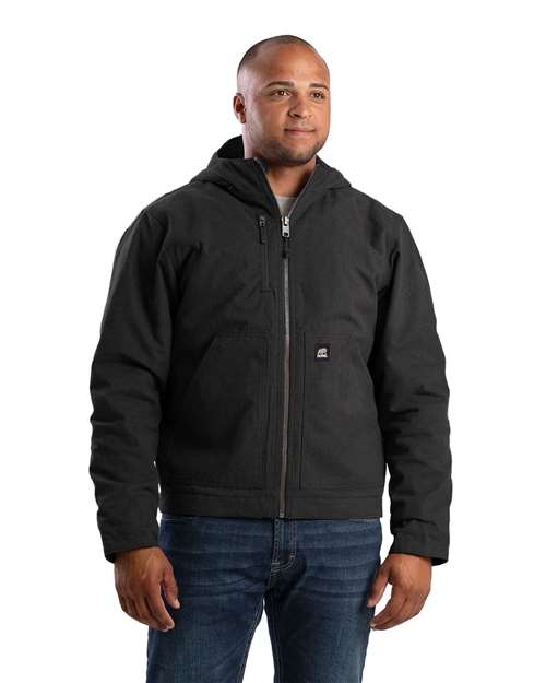 Men's Tall Heritage Duck Hooded Jacket - Black