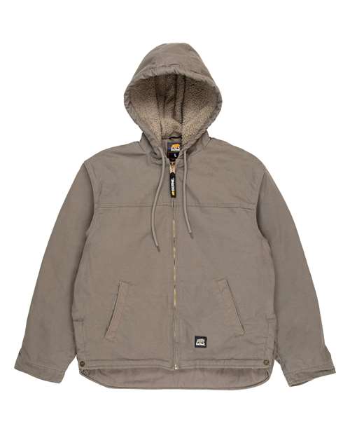 Men's Heartland Washed Duck Hooded Work Coat - Greystone