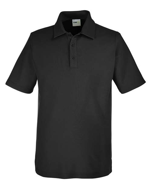 Men's Tall Fusion ChromaSoft™ Pique Polo - Black