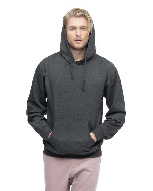 Unisex Heathered Hooded Sweatshirt - Charcoal