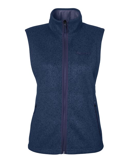 Women's Drop Line Fleece Vest - Arctic Navy Heather