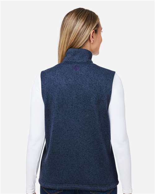 Women's Drop Line Fleece Vest - Arctic Navy Heather