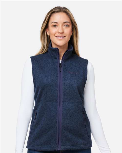 Women's Drop Line Fleece Vest - Arctic Navy Heather