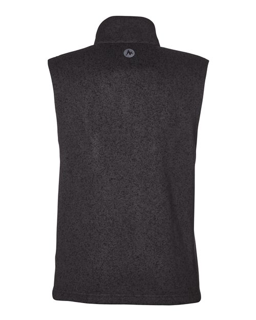 Women's Drop Line Fleece Vest - Black Heather