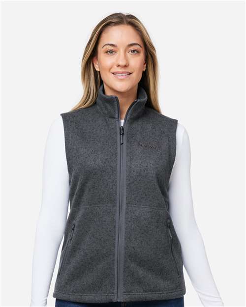 Women's Drop Line Fleece Vest - Steel Onyx Heather