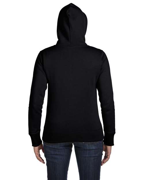 Women's Full-Zip Hooded Sweatshirt - Black