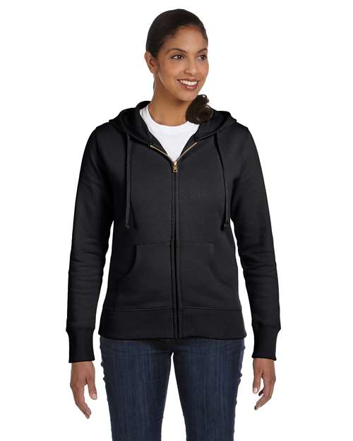 Women's Full-Zip Hooded Sweatshirt - Charcoal