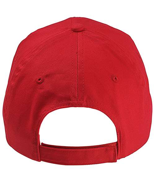 Six-Panel Twill Cap - Red