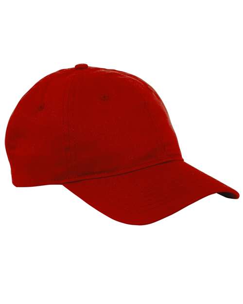 Six-Panel Twill Cap - Red