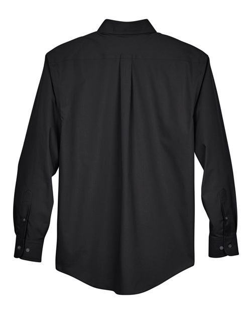 Men's Tall Crown Collection® Broadcloth Woven Dress Shirt - Black