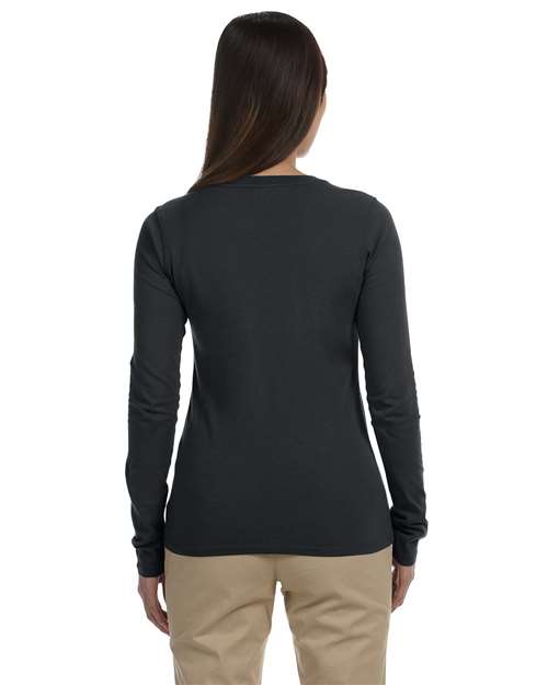 Women's Classic Long Sleeve T-Shirt - Charcoal