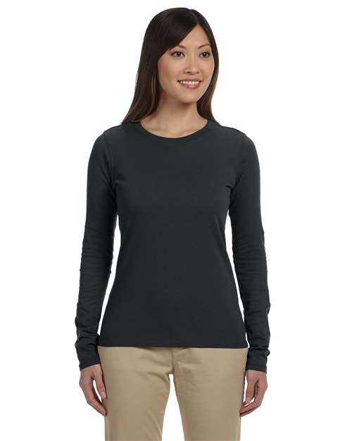 Women's Classic Long Sleeve T-Shirt - Charcoal