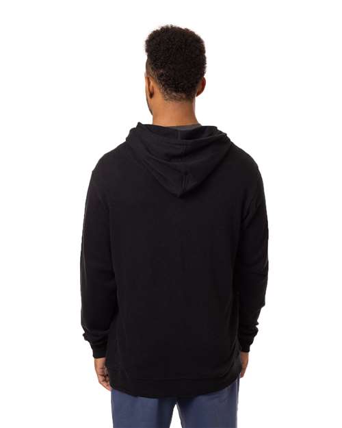 Unisex Hemp Hero Full-Zip Hooded Sweatshirt - Washed Black
