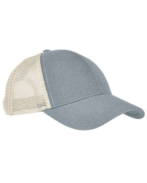 Hemp Blend Trucker Cap - Charcoal/ Oyster