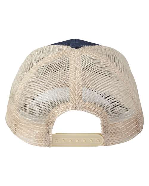 Hemp Blend Trucker Cap - Navy/ Oyster