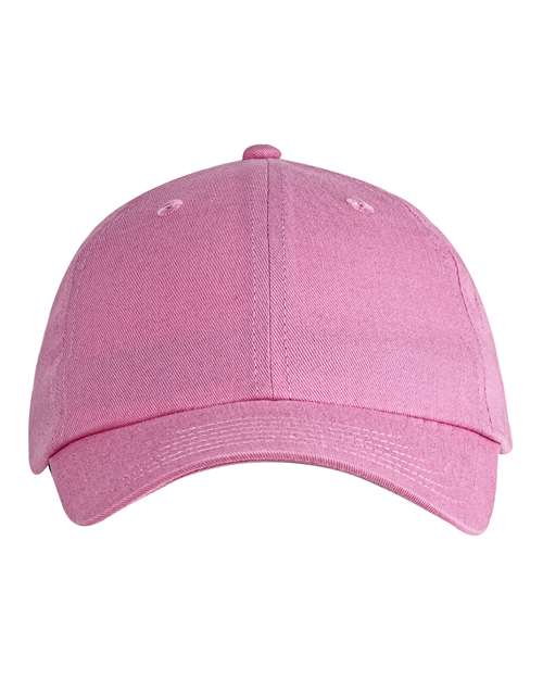Youth Classic Brushed Twill Cap - Pink