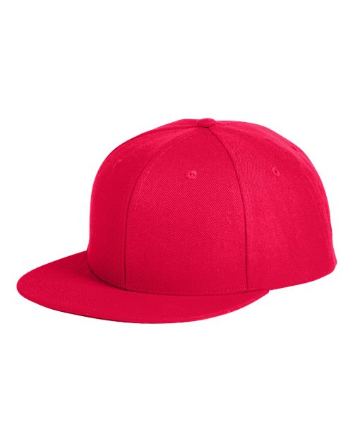 Flat Bill Sport Cap - Red