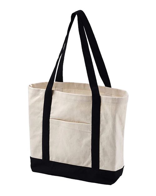 Canvas Tote - Natural/ Black