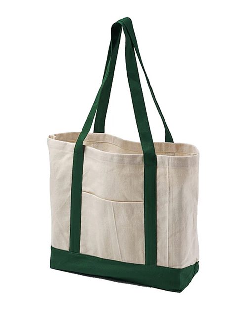 Canvas Tote - Natural/ Forest