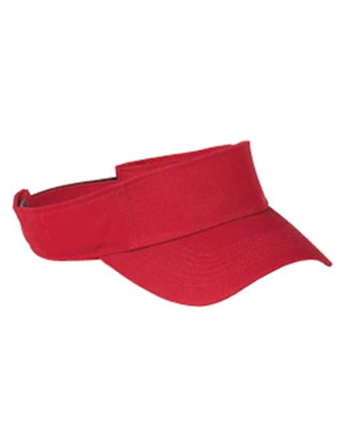 Chino Twill Visor - Red