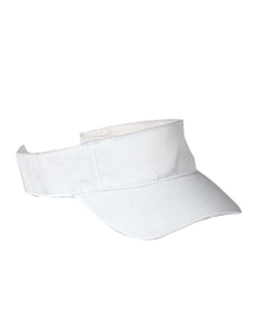 Chino Twill Visor - White