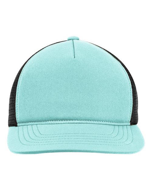 Bend Foam Trucker Cap - Aquamarine/ Black