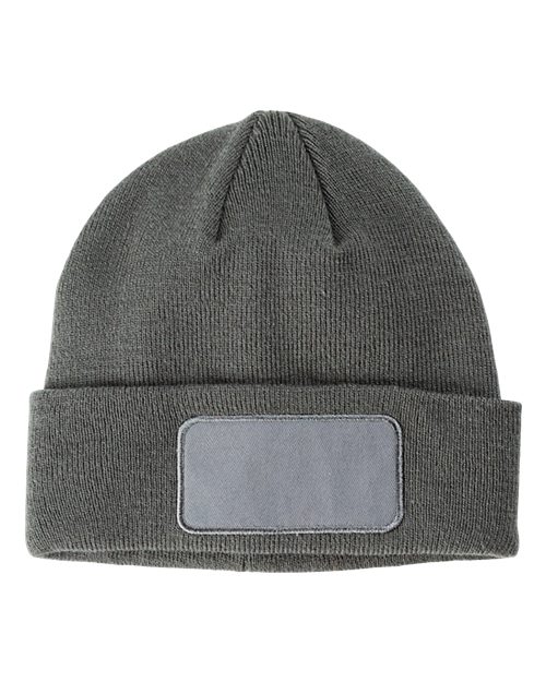 Patch Beanie - Grey