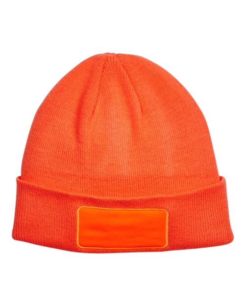 Patch Beanie - Neon Orange
