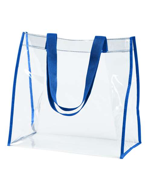 Clear PVC Tote - Royal