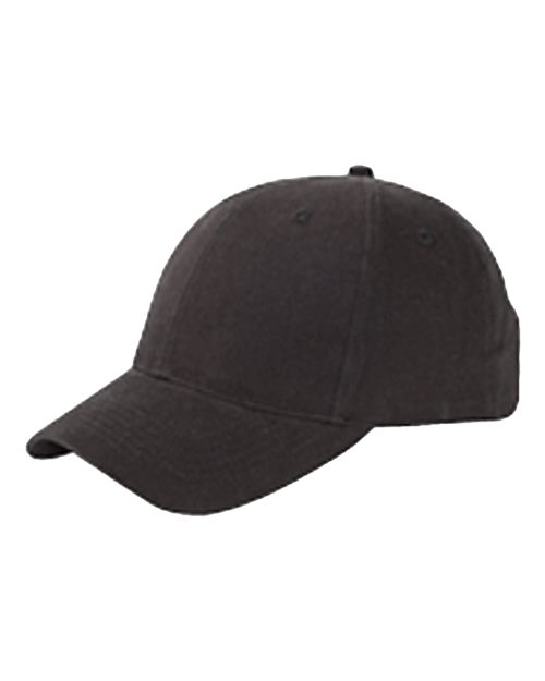 Youth Brushed Twill Cap - Black