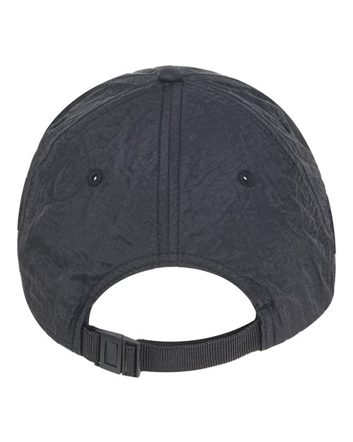 Crinkle Nylon Cap - Black