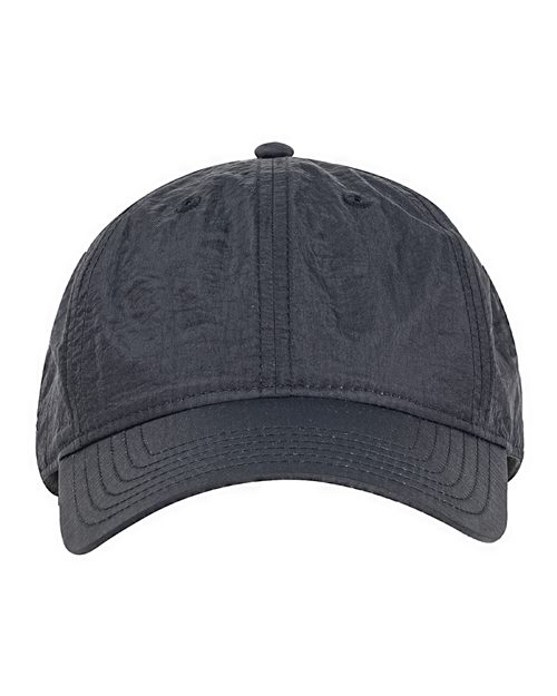 Crinkle Nylon Cap - Black