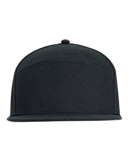 Hybrid Flat Bill Cap - Black