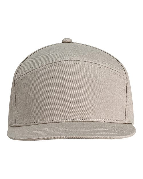 Hybrid Flat Bill Cap - Light Khaki