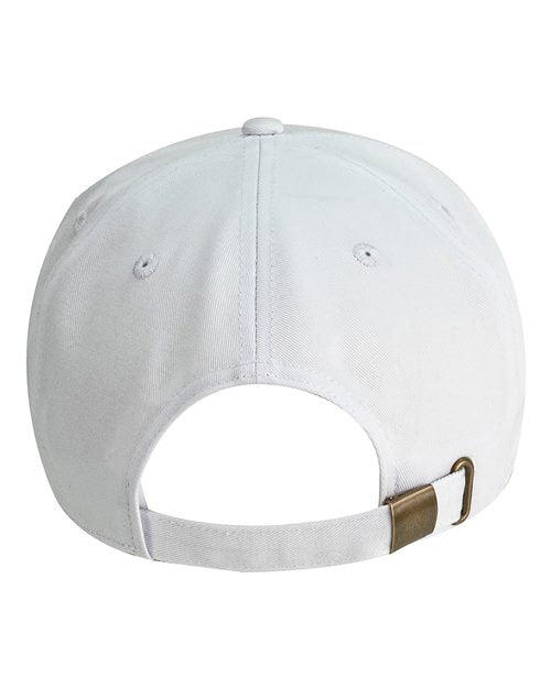 Hybrid Flat Bill Cap - White