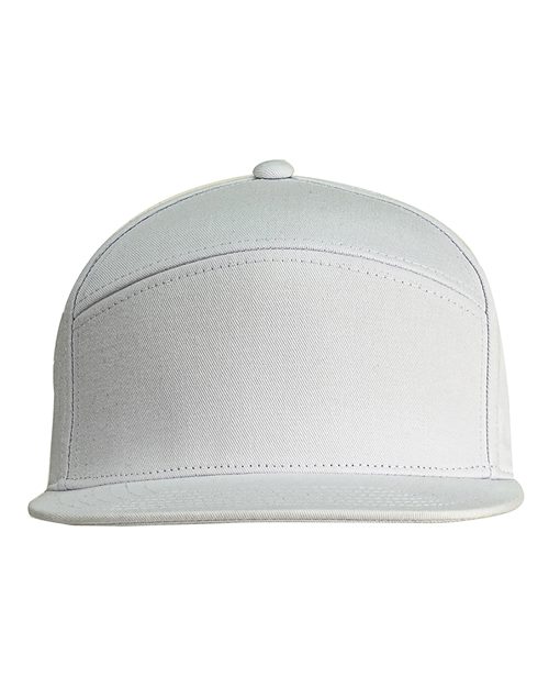 Hybrid Flat Bill Cap - White