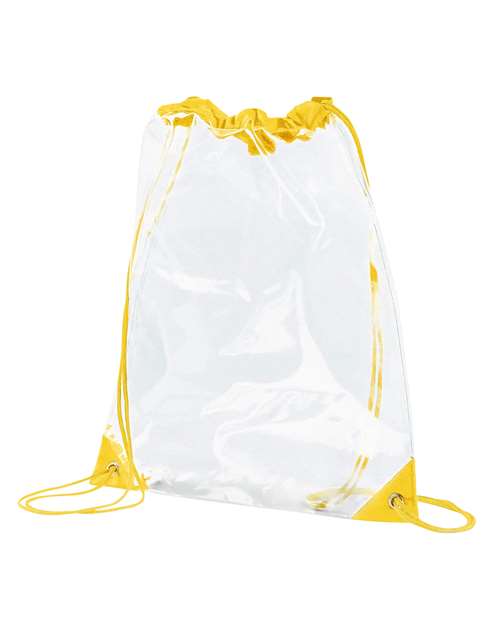 PVC Clear Drawstring Bag - Yellow
