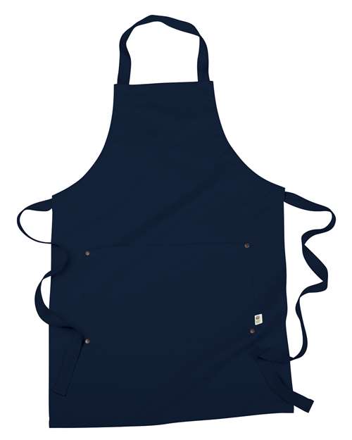 Eco Apron with Pocket - Navy