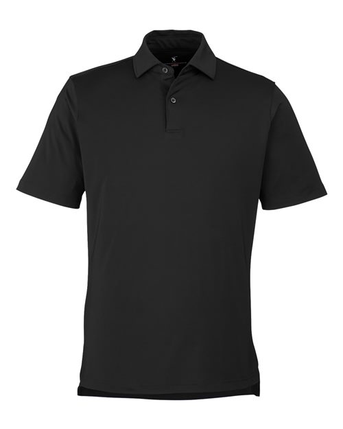 Men's USA Made Tournament Solid Tech Polo - Black